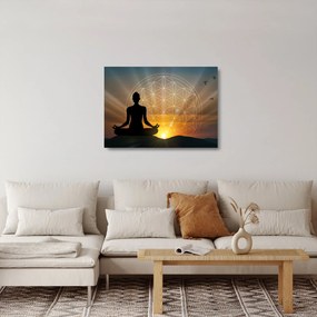 Sklenený obraz meditácie (70x50 cm)