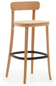 Barová stolička v dekore jaseňa v prírodnej farbe 99 cm Romane – Kave Home