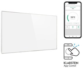 Klarstein Wonderwall 450 Smart, infračervený ohrievač, 50 x 90 cm, 450 W, týždenný časovač, IP24, biely