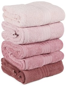 Sada 4 osušiek Rainbow Powder, 70 × 140 cm