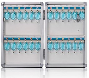 Hliníková skrinka na kľúče (32) Economic Strieborná Hliník/Plast