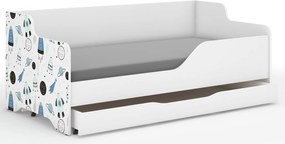 Wooden Toys Detská posteľ LILU 160x80 KOSMOS – bočnice
