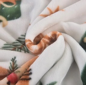 Mikroplyšové obliečky vianočné Christmas 200x140cm+90x70cm TiaHome