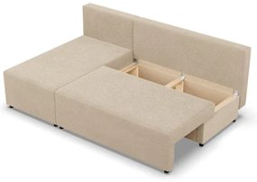 Rohová rozkladacia sedačka FERMO Poso krémová