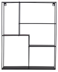 Čierna Regál Mons 40 × 50.5 × 11 cm HOUSE NORDIC