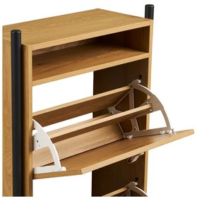 Výklopná skrinka na topánky v dekore duba v prírodnej farbe 62x118x26 cm Barco – House Nordic