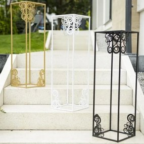 Stojan na kvety 80x24 cm čierna