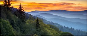 Obraz - Červánky v horách (120x50 cm)