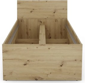 Posteľ so zásuvkami Carlos 90x200, dub artisan