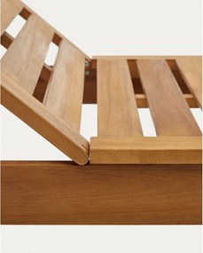 Drevené záhradné ležadlo v prírodnej farbe Sulamita – Kave Home