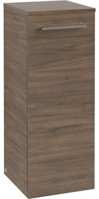 VILLEROY &amp; BOCH Avento závesná bočná skrinka nízka, 1 dvierka, pánty vľavo, 350 x 373 x 890 mm, Arizona Oak, A89500VH