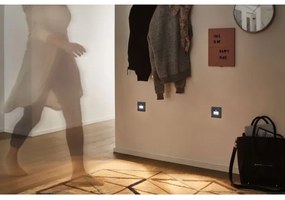 Paulmann&nbsp; 93135 - LED/1,2W Schodiskové svietidlo so senzorom EDGE 230V čierna