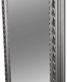 Kondela Zrkadlo, drevený rám striebornej farby, MALKIA TYP 5