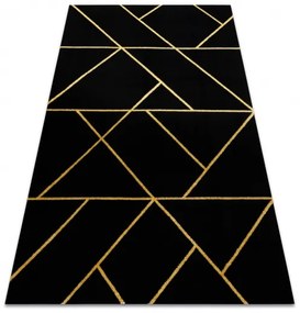 Koberec EMERALD exkluzívny/glamour čierny / zlatý Veľkosť: 120x170cm