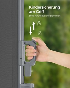 Bočná markíza 160 x 350 cm SONGMICS GSA165G02