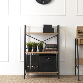 Regál Vior 64 cm dub zlatý/černý