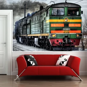 Sablio Tapeta Lokomotíva - 208x125 cm