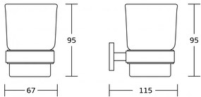 Mexen príslušenstvo, ZOJA držiak na kefky, čierna, 7019138-70