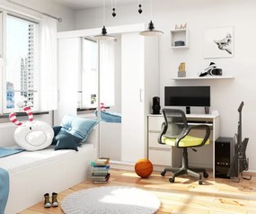 Šatníková skriňa s posuvnými dverami 150 cm CLP biela