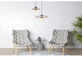 Luster na lanku FALCO 1xE27/60W/230V pr. 20 cm béžová