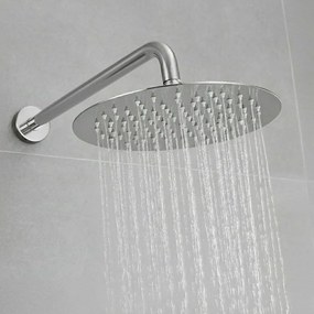 Rea Lungo Diamond, podomietkový sprchový set s dažďovou hlavovou a ručnou sprchou, chrómová, REA-P6963