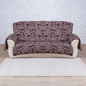Prikrývky s opierkami čokoládové trojkreslo - sedák 160 cm