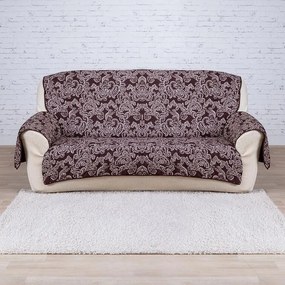 Prikrývky s opierkami čokoládové trojkreslo - sedák 160 cm