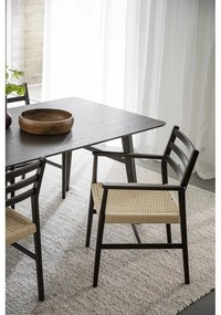 Jedálenská stolička v tmavohnedo-prírodnej farbe Harlan – Rowico