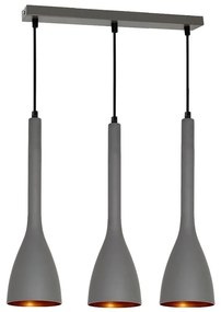 Luster na lanku ALUMI 3xE27/60W/230V