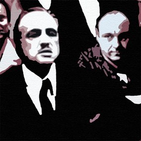 Ručne maľovaný POP Art obraz The MAFIA Family | rôzne rozmery