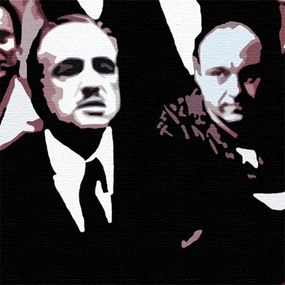 Ručne maľovaný POP Art obraz The MAFIA Family