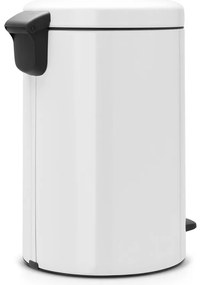 Biely nášľapný oceľový odpadkový kôš 20 l NewIcon – Brabantia