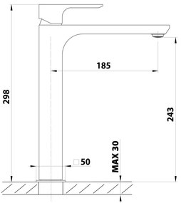 Stojančeková umývadlová batéria v zlatej farbe Spy – Sapho