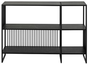 Knihovna Strington 120 cm mramorově černá