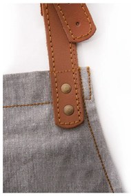 Bavlneno-kožená zástera Denim - Orion