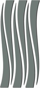 Zrkadlová nálepka na stenu čiara dekoračná nálepka I SENTOP OX007- 3D modern stickers