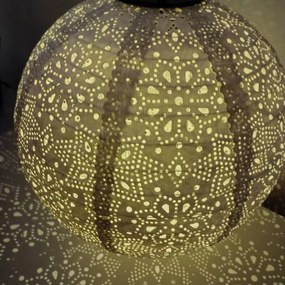 DECOLED Solárny lampáš, 30 cm, teplá biela, biely