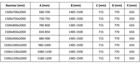 Mexen Velar, sprchový kút s posuvnými dverami 150 x 75 cm, 8mm šedé sklo, brúsená oceľ, 871-150-075-41-97