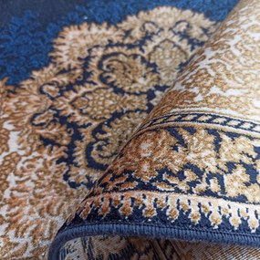 DY Exkluzívny koberec Qum Silk 02 Navy Rozmer: 200x300 cm