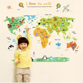 DAALO Detská mapa sveta K201