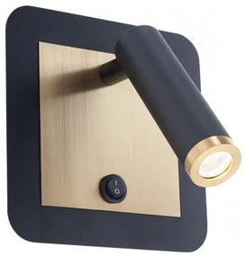 Redo 01-3092 - LED Nástenné bodové svietidlo CLOSER LED/6W/230V čierna