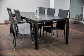 Záhradná zostava 6+1 NORIMBERG 6, čierny antracit