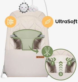 Detské hojdacie kreslo Moon 10 béžové