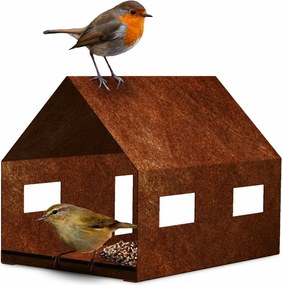 Casa Vtáčie kŕmidlo 30 x 21 x 23 cm, corten CORGARDEN 1040