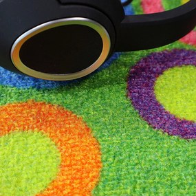 Spoltex, Detský metrážny koberec Candy 24, na mieru, šíře 4m, viacfarebná, filc, detská izba