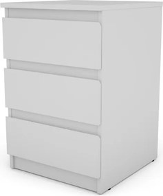 Skrinka/vysoký nočný stolík Carlos 403S, biela