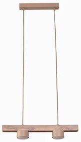 Duolla - Luster na lankách IRONLINE 2xGX53/3W/230V borovica/dub/béžová