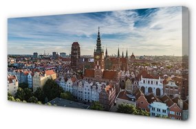 Obraz na plátne Gdańsk Panorama kostol 100x50 cm
