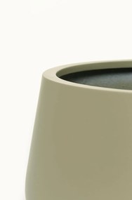 Kvetináč GORDO, sklolaminát, výška 29 cm, béžový