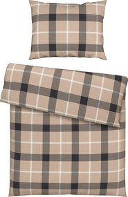 XXXLutz POSTEĽNÁ BIELIZEŇ, flanel, antracitová, prírodná farba, 140/200 cm Esposa - Obliečky & plachty - 005397033202